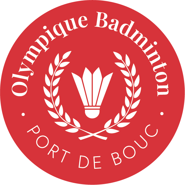 OBP -BADGE BLANC FOND ROUGE
